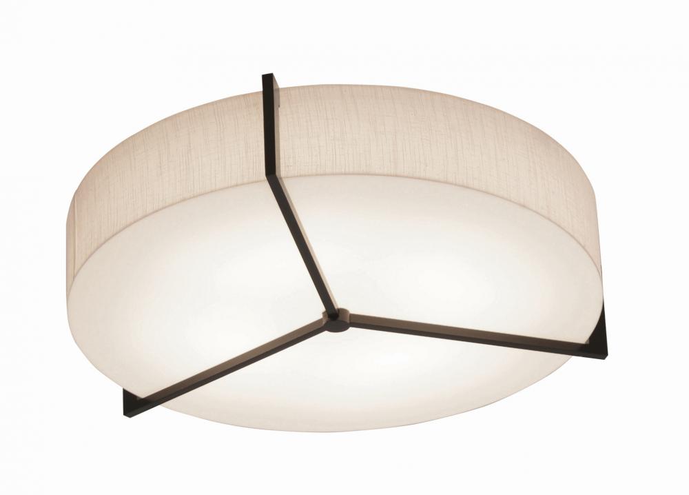 Apex 21&#39;&#39; LED Ceiling - Espresso Finish - Jute Shade