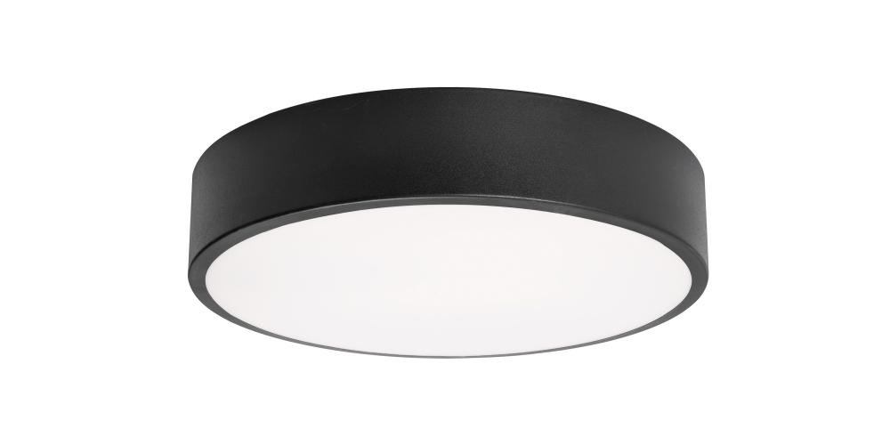 Bailey 12&#39;&#39; LED Flush Mount,120-277V,20W,5 CCT,BK