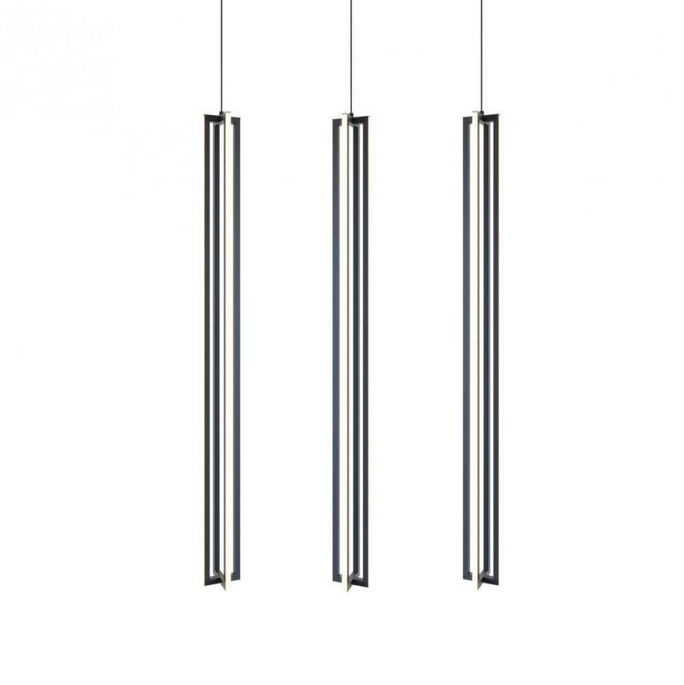 Cass 36&#39;&#39; 3 Light Large Linear Pendant- BK