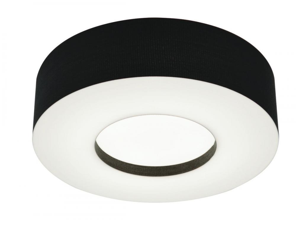 Montclair 15&#39;&#39; LED Flush,120-277V,3 CCT,BK,BB