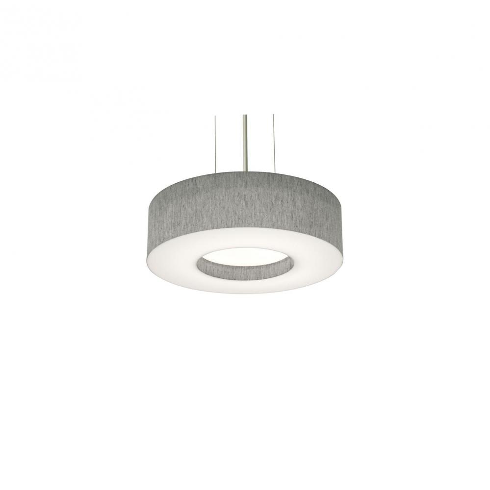 Montclair 12&#39;&#39; Med Base Pendant - BK w/ GY