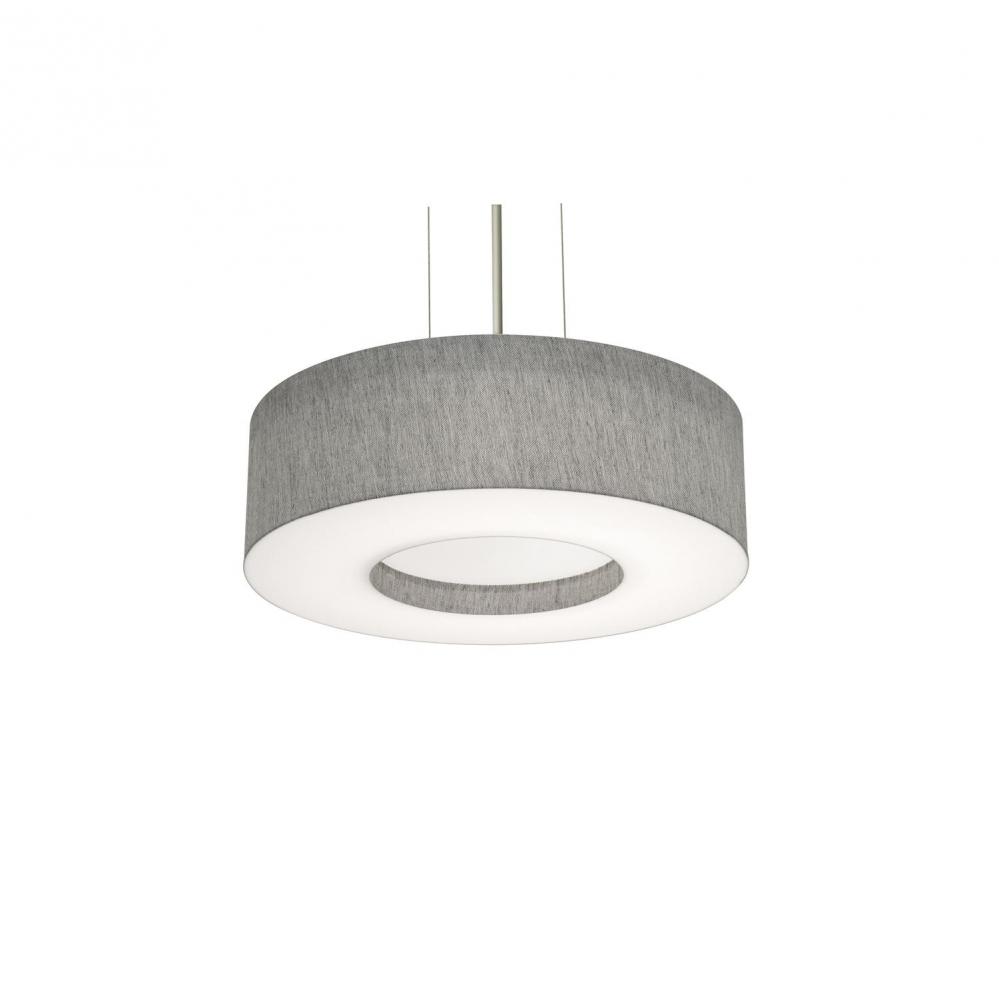 Montclair 15&#39;&#39; LED Pendant - 18W 120-277V,BK w/ GY