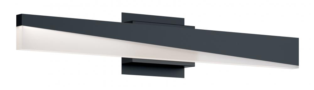 Slant 24&#39;&#39; LED Vanity,120-277V,23W,5 CCT,BK