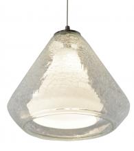 AFX Lighting, Inc. AGP500L40D1SNCC - Armitage LED Pendant - 4000K - 120V - Satin Nickel - Clear Crackle