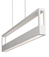 AFX Lighting, Inc. ECHP4830LAJMVWH - Echo Pendant - White Finish - White Acrylic Shade