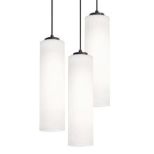 AFX Lighting, Inc. LEOP0412MBBKRND3 - Leo 3 Light Round Pendant, 120V, 60W, BK