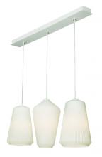 AFX Lighting, Inc. LLYP11MBWHLNR3 - Lily 3 Light Linear Pendant