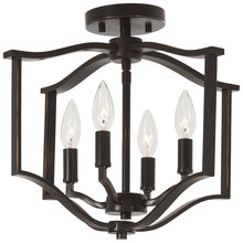 Minka-Lavery 4656-579 - Elyton - 4 Light Semi Flush