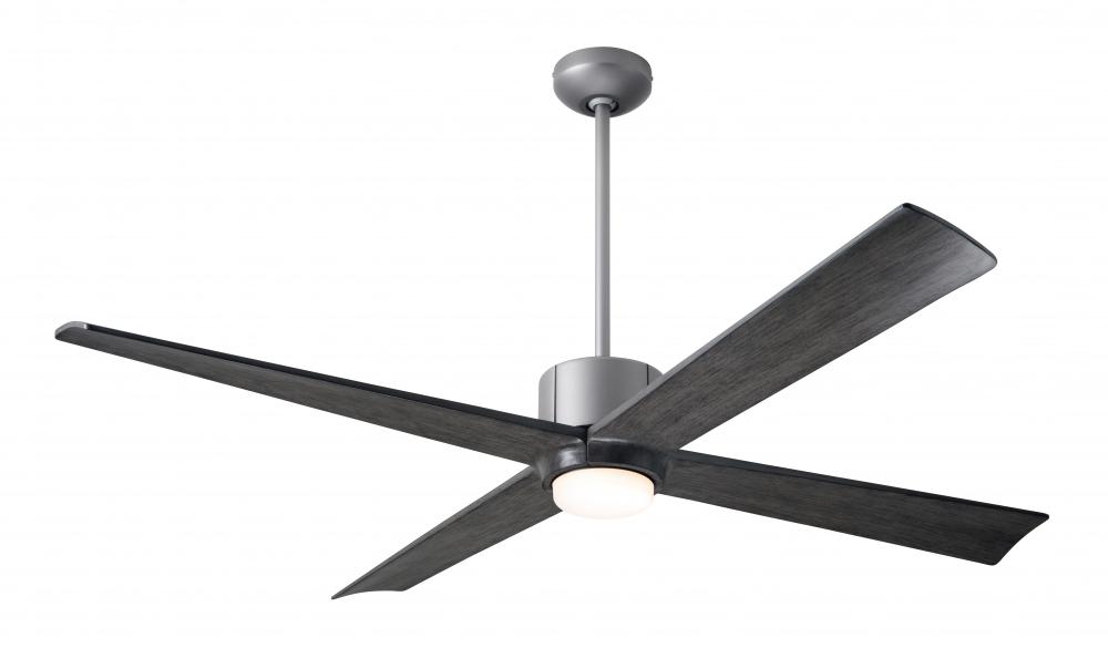 Nouveau DC Fan; Graphite Finish w/ Matte Black; 56&#34; Ebony Blades; 17W LED; Wall Control