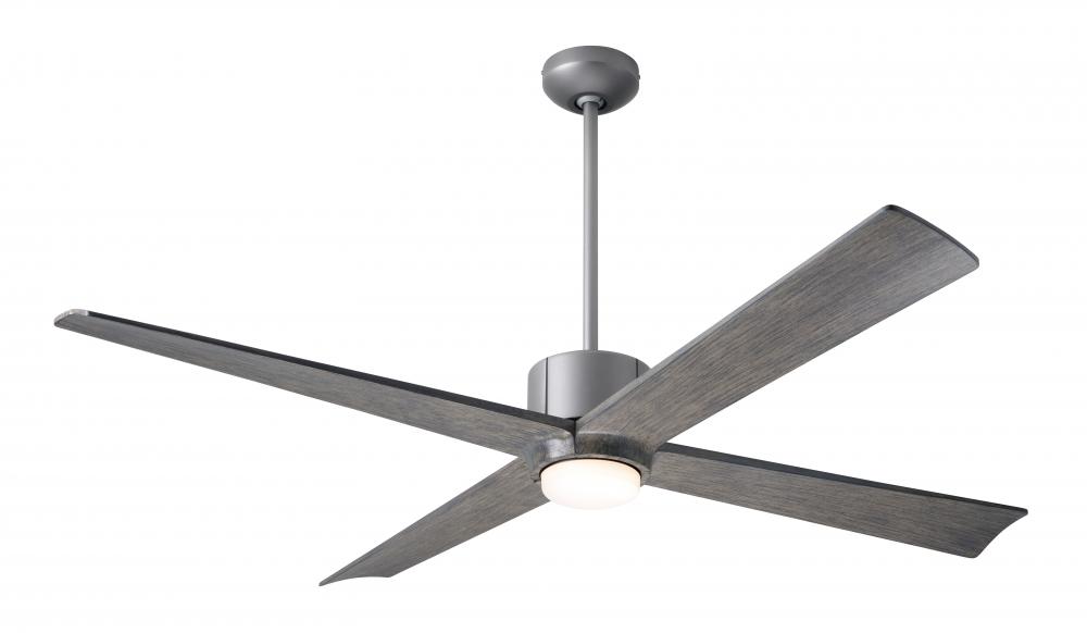 Nouveau DC Fan; Graphite Finish w/ Matte Black; 56&#34; Graywash Blades; 17W LED; Remote Control