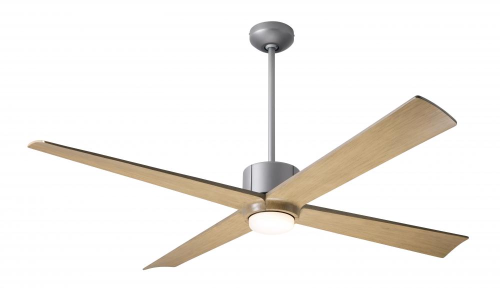 Nouveau DC Fan; Graphite Finish w/ Matte Black; 56&#34; Maple Blades; 17W LED; Remote Control