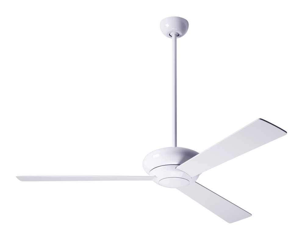 Altus Fan; Gloss White Finish; 52&#34; White Blades; No Light; Fan Speed Control