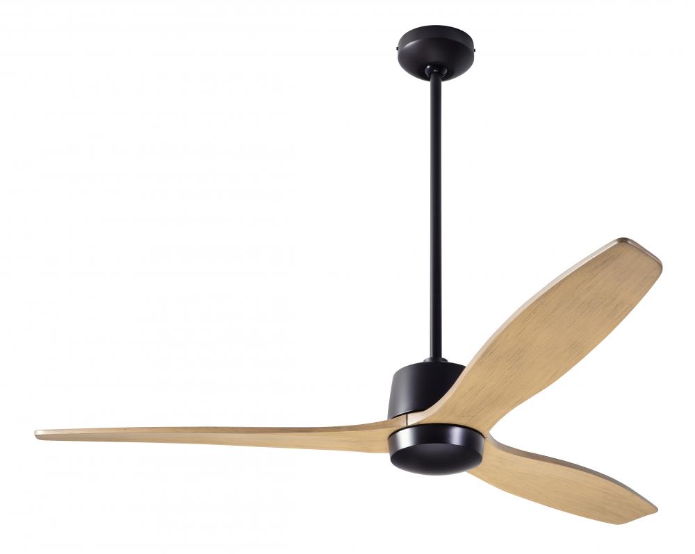 Arbor DC Fan; Dark Bronze Finish; 54&#34; Maple Blades; No Light; Wall Control