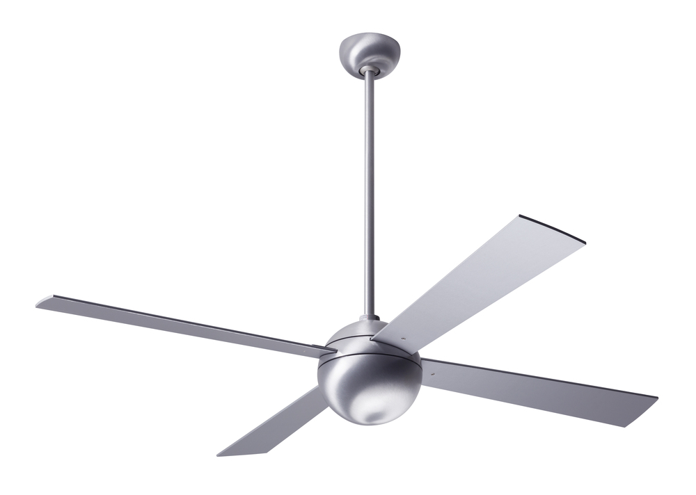 Ball Fan; Brushed Aluminum Finish; 42&#34; Aluminum Blades; No Light; Fan Speed Control