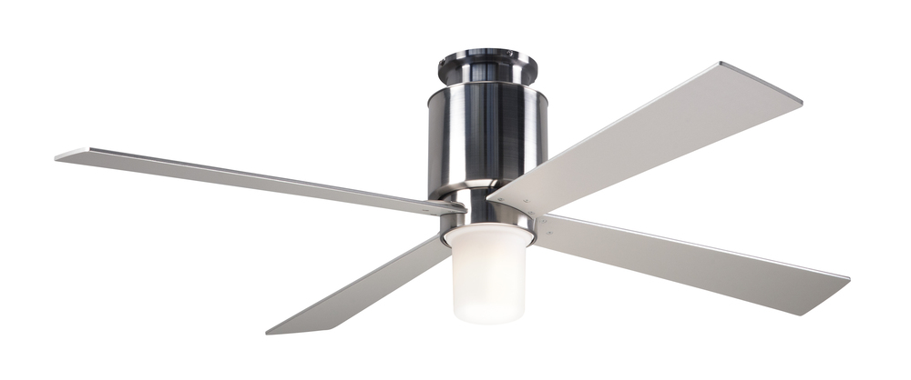 Lapa Flush Fan; Bright Nickel Finish; 50&#34; Nickel Blades; 17W LED; Fan Speed and Light Control (3