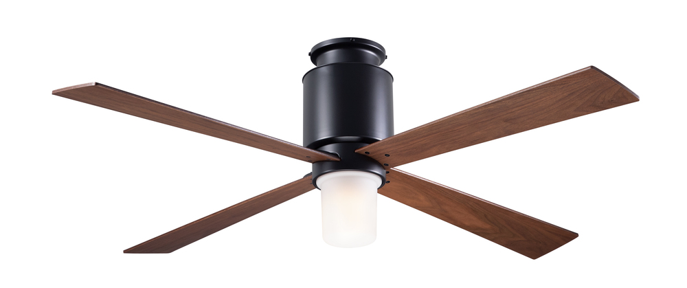 Lapa Flush Fan; Dark Bronze Finish; 50&#34; Mahogany Blades; 17W LED; Fan Speed and Light Control (3