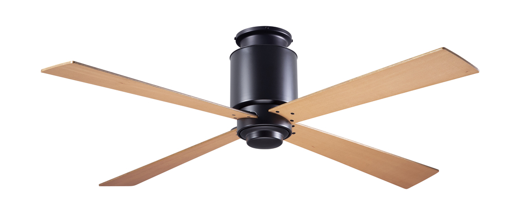 Lapa Flush Fan; Dark Bronze Finish; 50&#34; Maple Blades; No Light; Fan Speed and Light Control (3-w