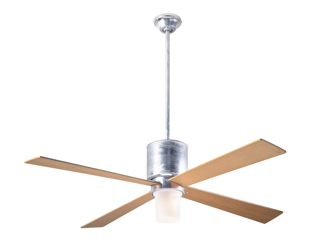 Lapa Fan; Galvanized Finish; 50&#34; Maple Blades; 17W LED; Fan Speed and Light Control (3-wire)