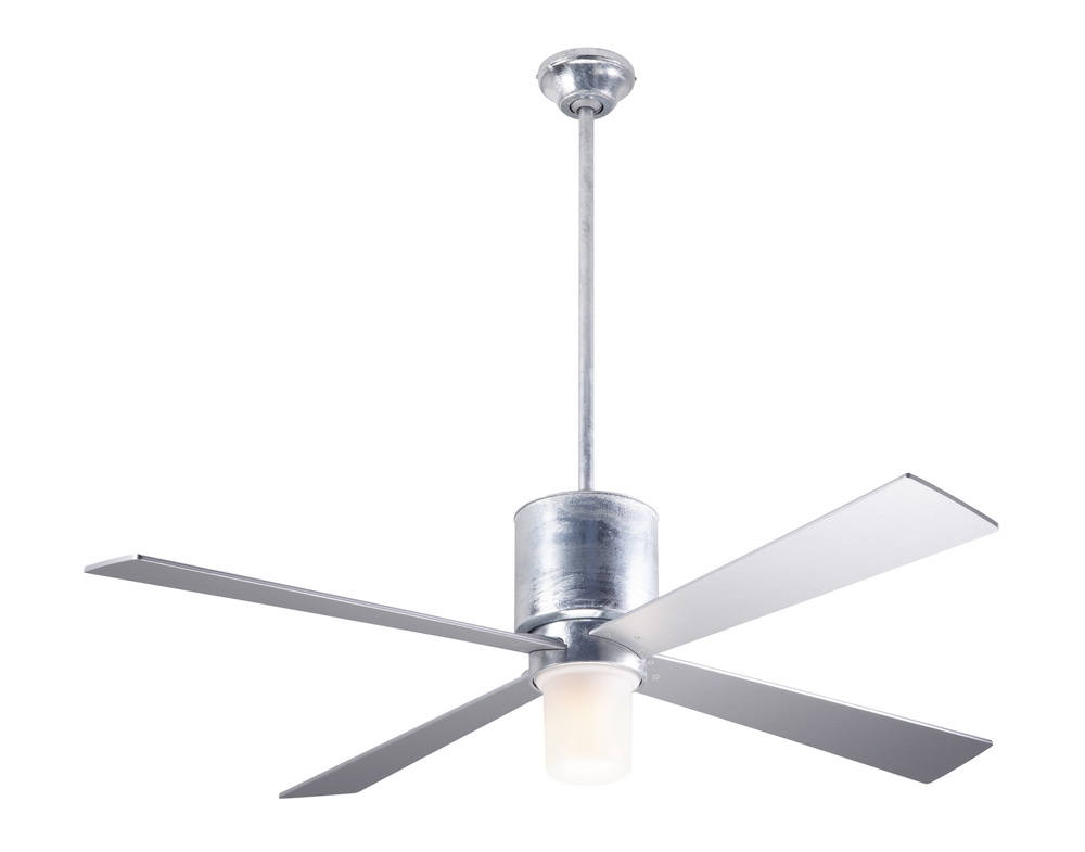 Lapa Fan; Galvanized Finish; 50&#34; Nickel Blades; 17W LED; Fan Speed and Light Control (3-wire)