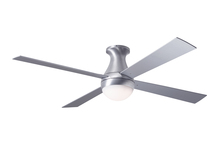 Modern Fan Co. BAL-FM-BA-42-AL-652-002 - Ball Flush Fan; Brushed Aluminum Finish; 42" Aluminum Blades; 20W LED; Fan Speed and Light Contr