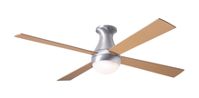 Modern Fan Co. BAL-FM-BA-42-MP-652-002 - Ball Flush Fan; Brushed Aluminum Finish; 42" Maple Blades; 20W LED; Fan Speed and Light Control