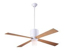 Modern Fan Co. LAP-GW-50-MP-552-002 - Lapa Fan; Gloss White Finish; 50" Maple Blades; 17W LED; Fan Speed and Light Control (3-wire)