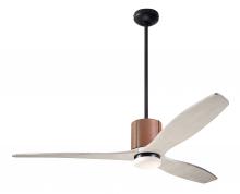 Modern Fan Co. LLX-DBTA-54-WW-271-RC - LeatherLuxe DC Fan; Dark Bronze Finish wt Tan Leather; 54" Whitewash Blades; 17W LED; Remote Con