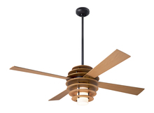 Modern Fan Co. SLA-MP-52-MG-LED-002 - Stella Fan; Maple/Dark Bronze Finish; 52" Mahogany Blades; 17W LED; Fan Speed and Light Control