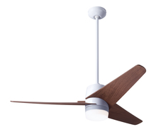 Modern Fan Co. VEL-GW-48-MG-853-WC - Velo DC Fan; Gloss White Finish; 48" Mahogany Blades; 17W LED; Wall Control