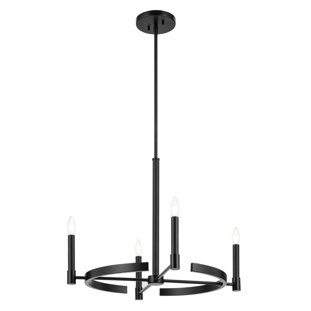 Tolani 20.25&#34; 4-Light Chandelier in Black