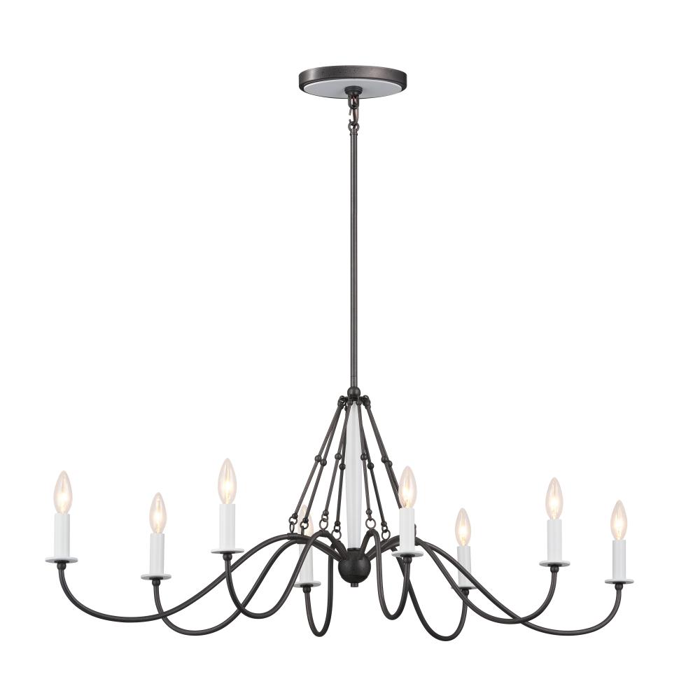 Oval Chandelier 8Lt