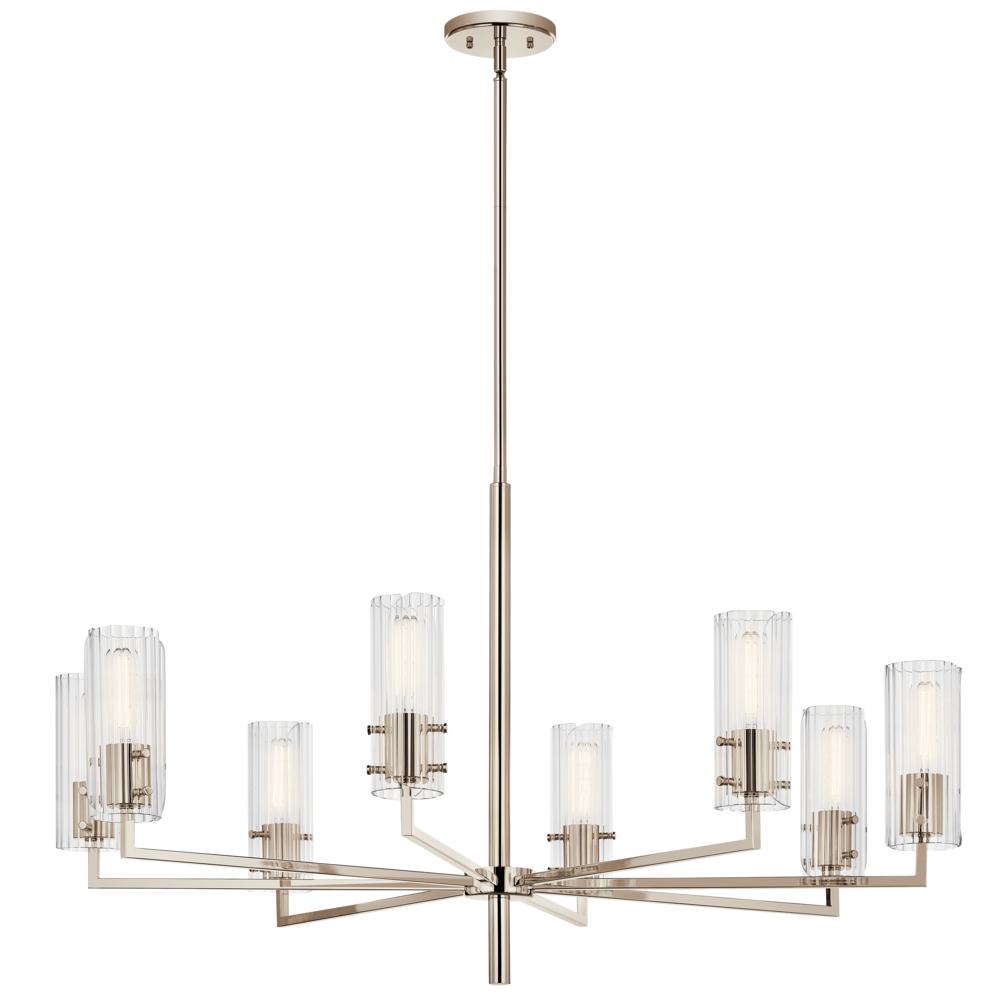 Velestino 40.25&#34; 8-Light Chandelier in Polished Nickel