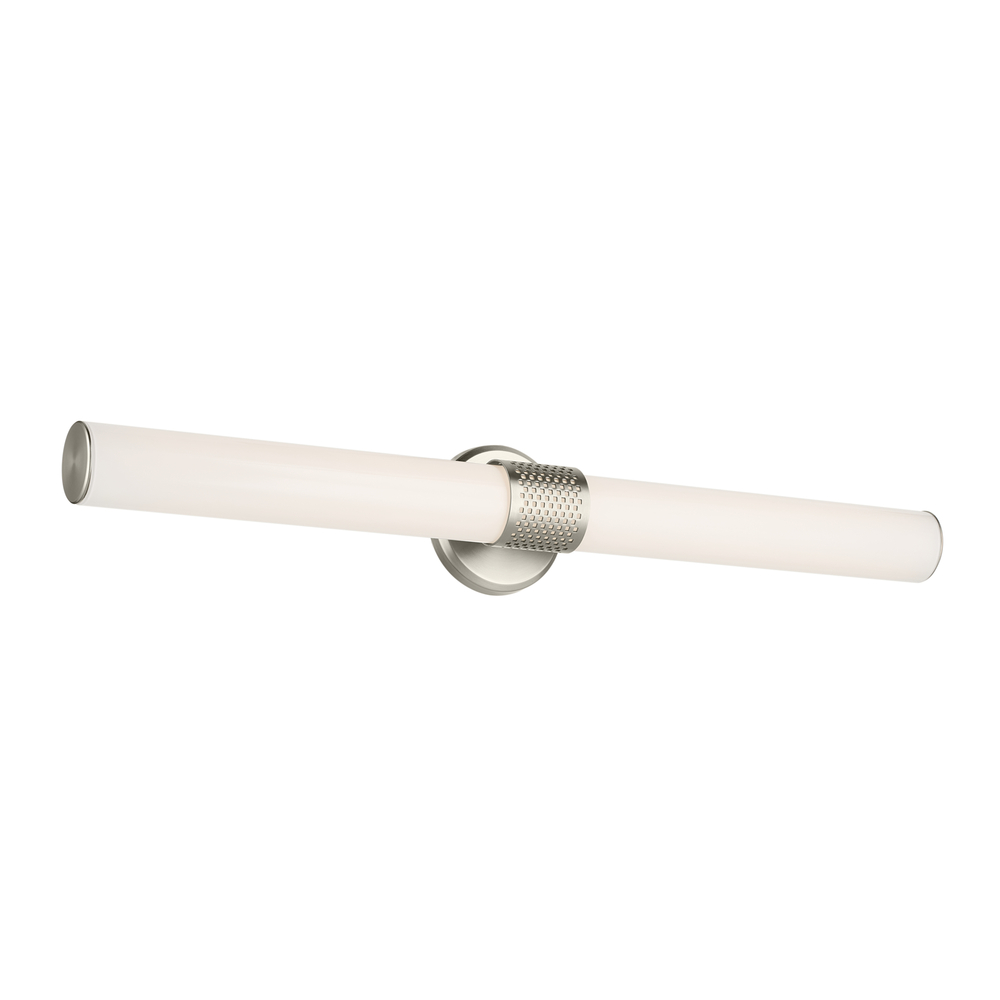 Sashi 32&#34; Bath Bar Large LED with White Glass in Brushed Nickel