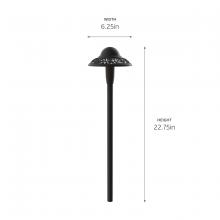 Kichler 15857BKT30R - Led Pierced Dome