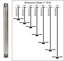 Kichler 360000BSS - Fan Down Rod 12 Inch (10 pack) (10 pack)