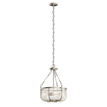 Kichler 42389NI - Roux™ 22.25" 3 Light Pendant Brushed Nickel