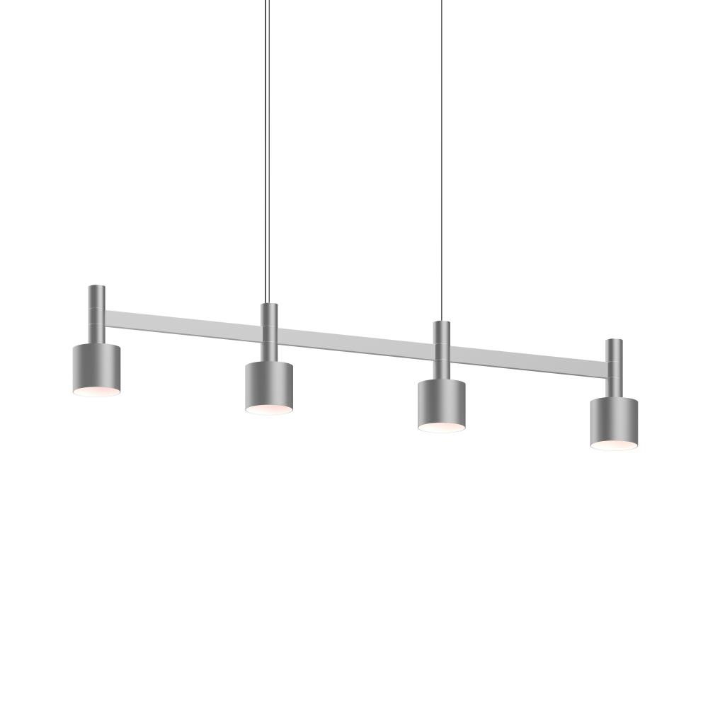 4-Light Linear Pendant w/Drum Shades