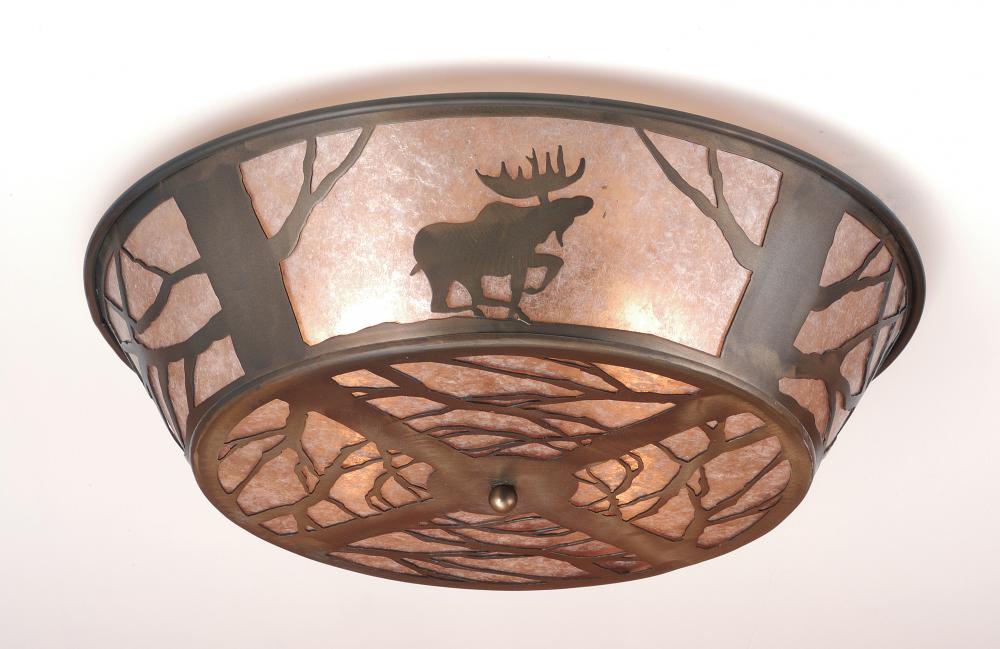 22&#34; Wide Moose on the Loose Flushmount