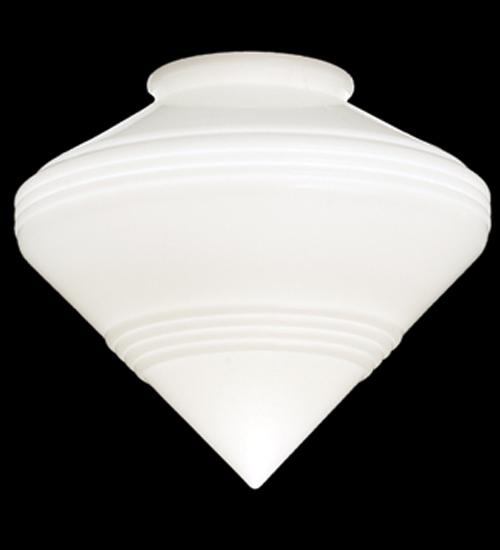 9&#34; Wide Revival Schoolhouse Deco Cone 4&#34; Neck Shade