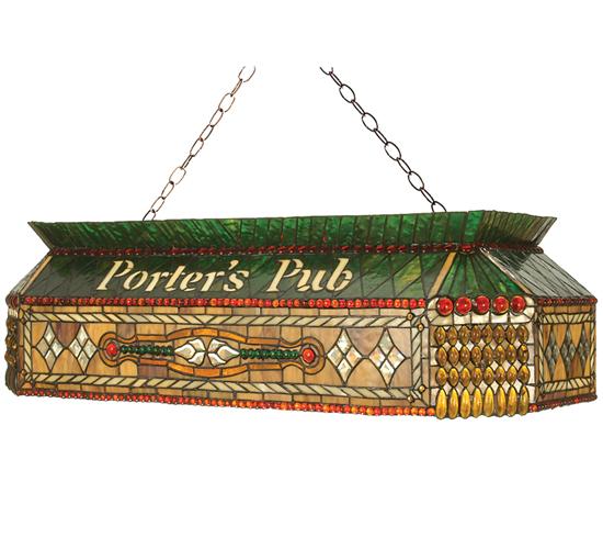 40&#34;L Personalized Porter&#39;s Pub Oblong Pendant