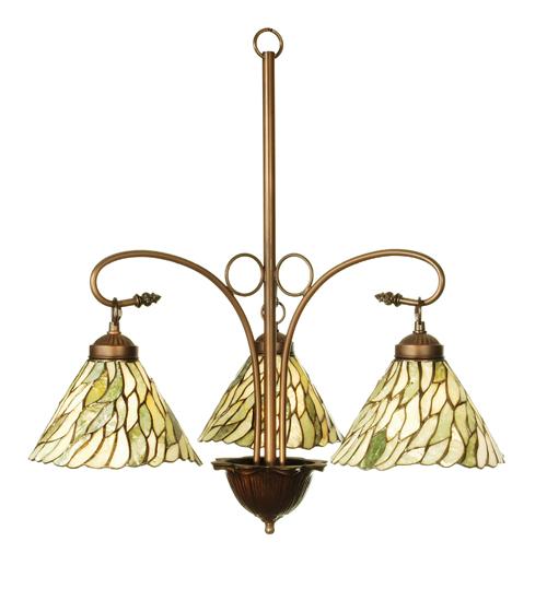 24&#34;W Willow Jadestone 3 LT Chandelier