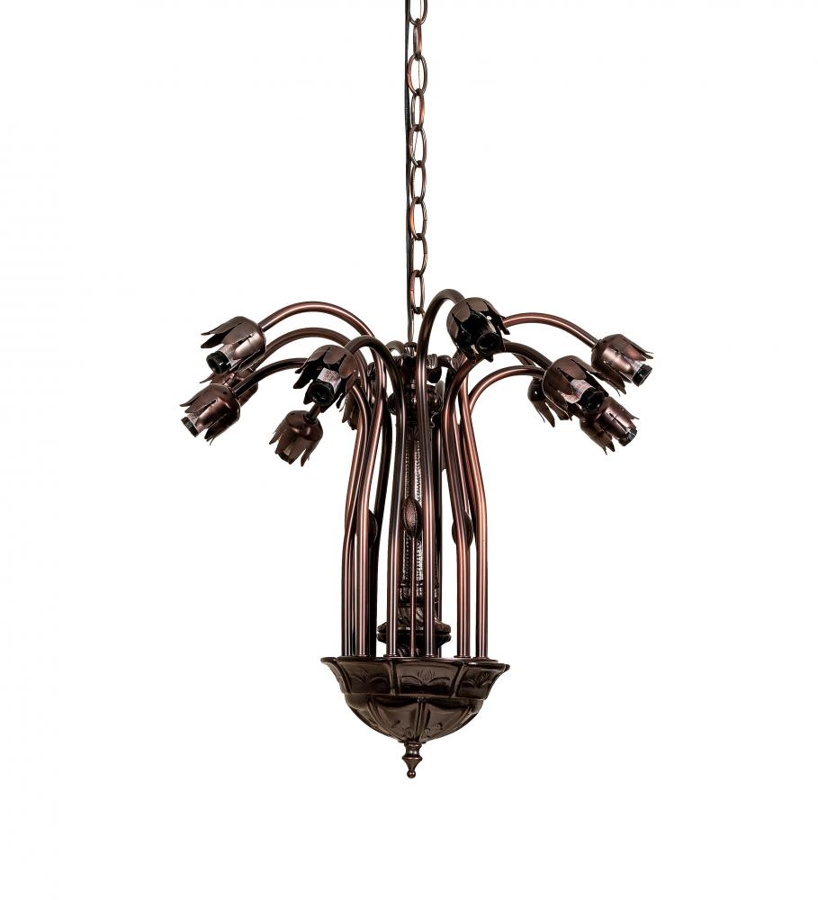 24&#34; Wide Pond Lily 12 Light Chandelier Hardware