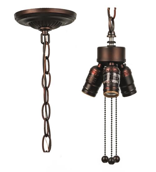 5&#34; Wide 3 Light Pendant Hardware