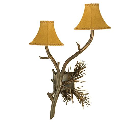 15&#34; Wide Lone Pine 2 LT Wall Sconce