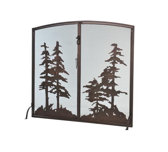 47&#34; Wide X 43&#34; High Tall Pines Fireplace Screen