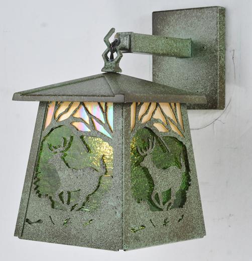 7&#34; Wide Stillwater Deer at Dawn Hanging Wall Sconce