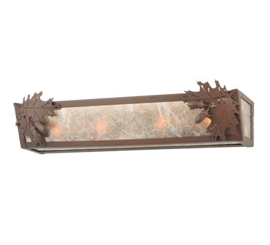 24&#34;W Oak Leaf & Acorn Vanity Light