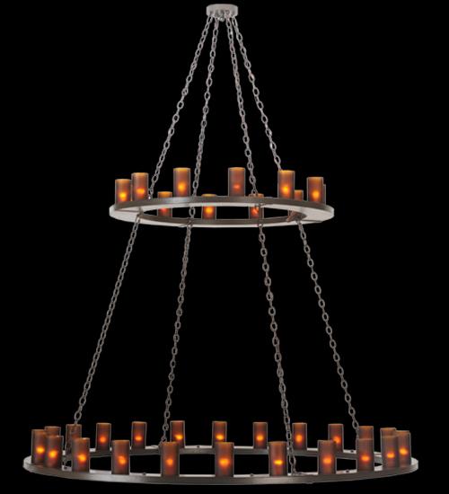 72&#34;W Loxley 36 LT Two Tier Chandelier