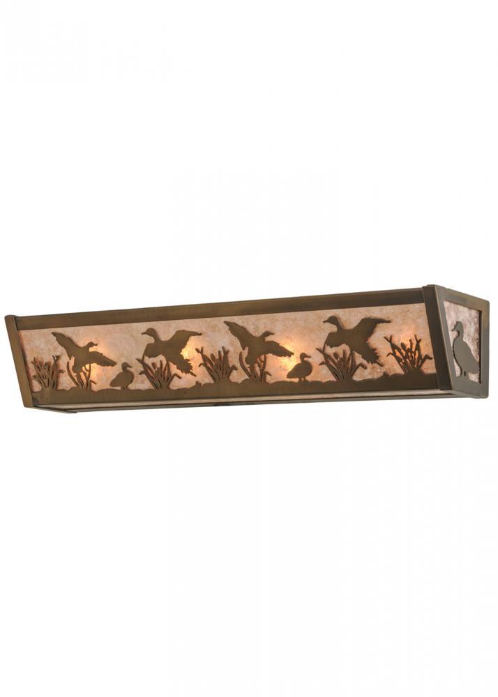 24&#34;W Ducks in Flight Vanity Light