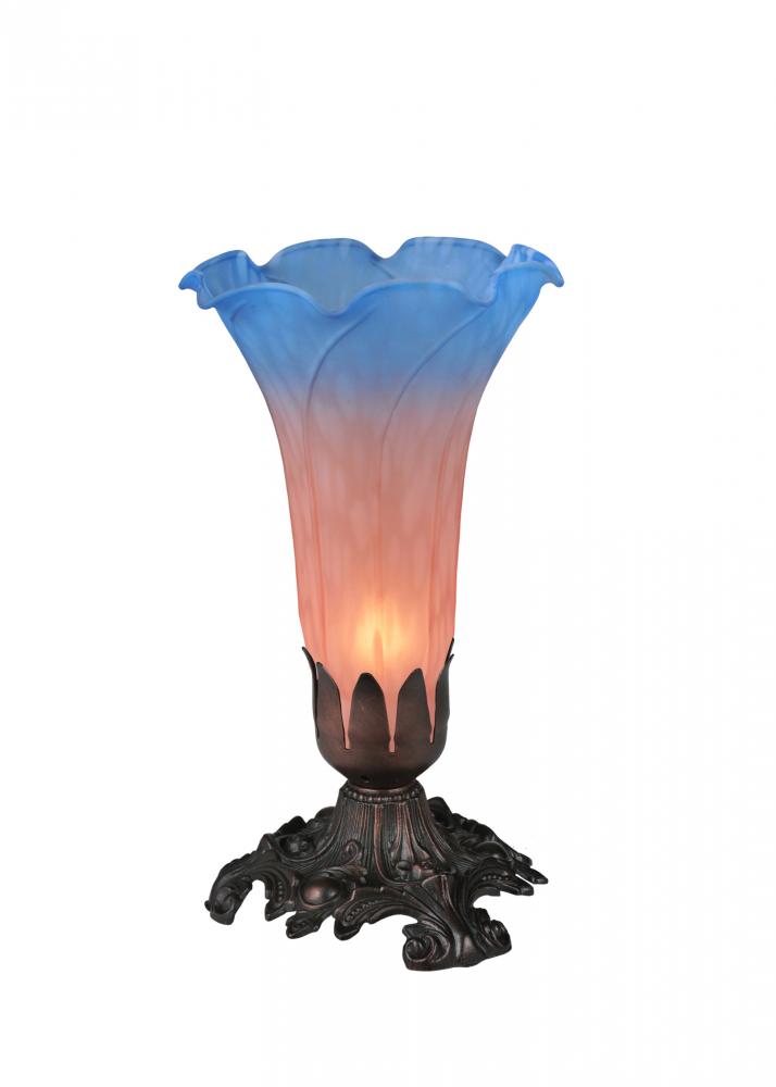 8&#34; High Pink/Blue Accent Lamp